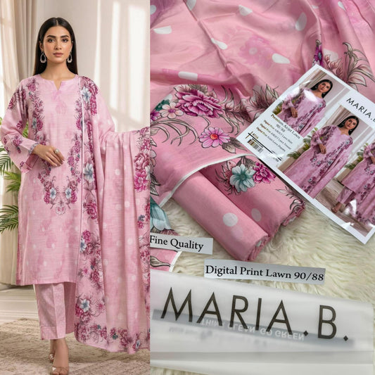 MARIA B PREMIUM DIGITAL PRINT AIRJET LAWN 90/88 VOLUME  AIRJET LAWN 90/88 DIGITAL PRINT