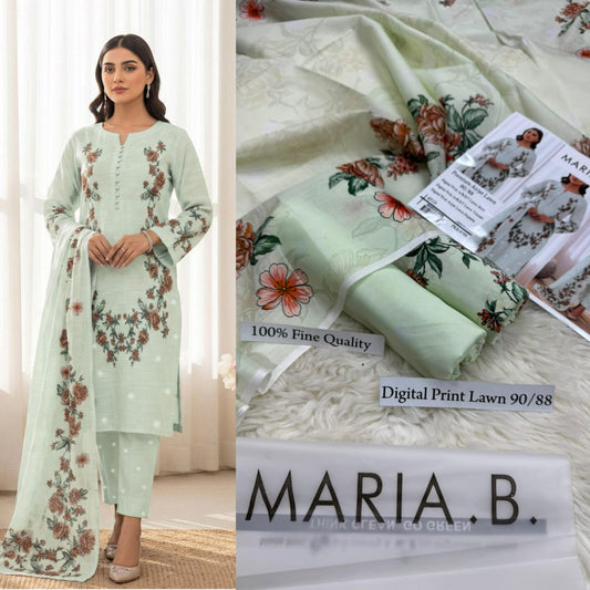 MARIA B PREMIUM DIGITAL PRINT AIRJET LAWN 90/88 VOLUME  AIRJET LAWN 90/88 DIGITAL PRINT
