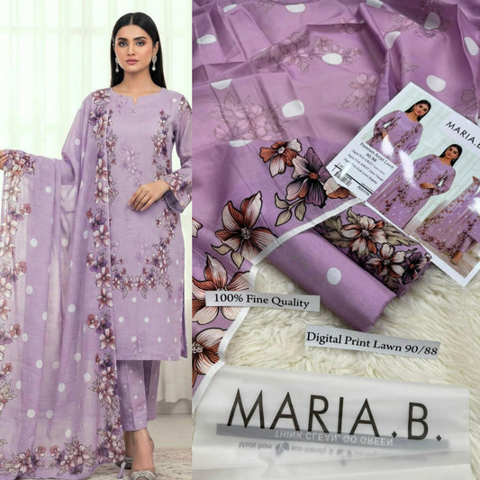 MARIA B PREMIUM DIGITAL PRINT AIRJET LAWN 90/88 VOLUME  AIRJET LAWN 90/88 DIGITAL PRINT