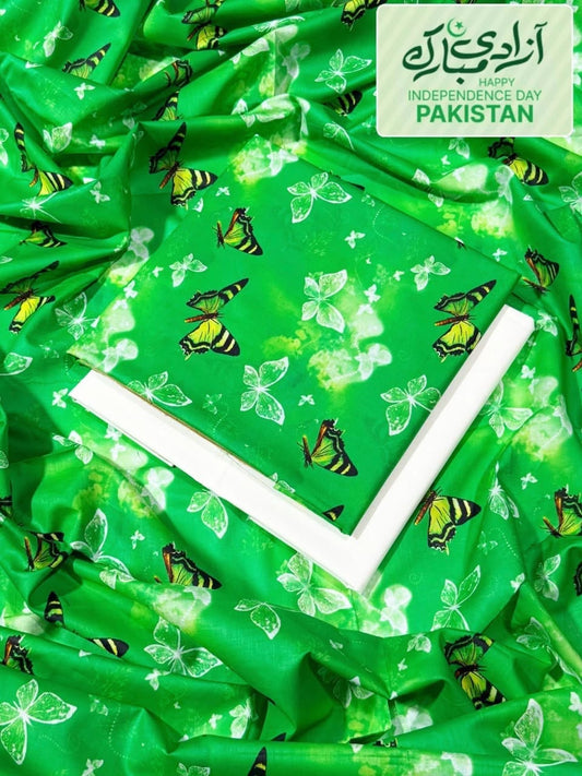 (IB BONANZA ORGINAL LAWN Happy independence day colors)  DIGITAL PRINT LUXURY LAWN 90/70