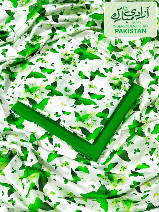 (IB BONANZA ORGINAL LAWN Happy independence day colors)  DIGITAL PRINT LUXURY LAWN 90/70